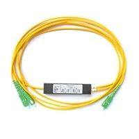 SC APC / UPC Singlemode Sợi quang Bộ chia tín hiệu 1 * 2 0.9mm