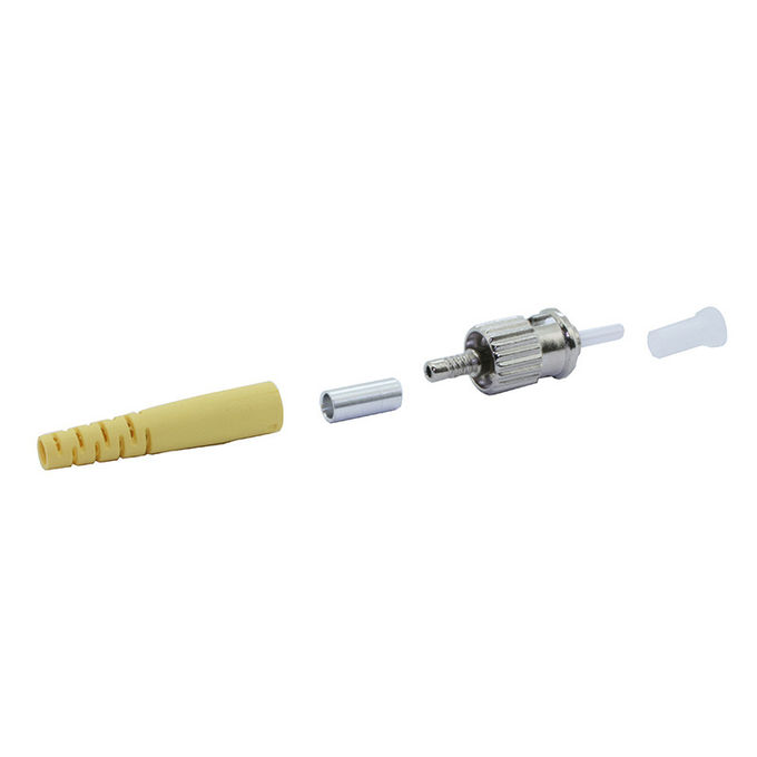 Bộ kết nối sợi quang lõi đơn St / Upc 2.0mm Boot màu vàng, chuẩn IS0