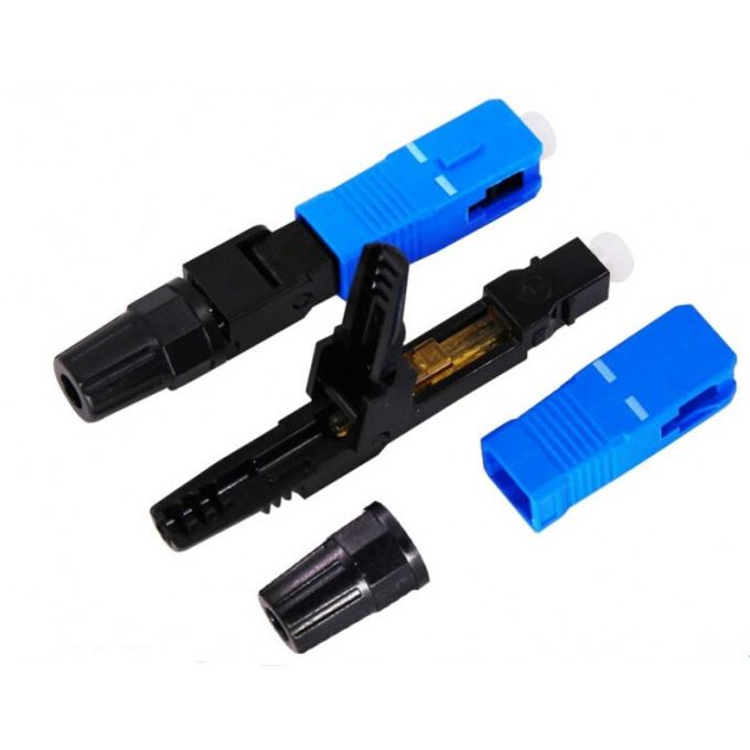 Đầu nối quang lắp ráp trường nhúng Mất chèn thấp cho các đầu ra FTTH