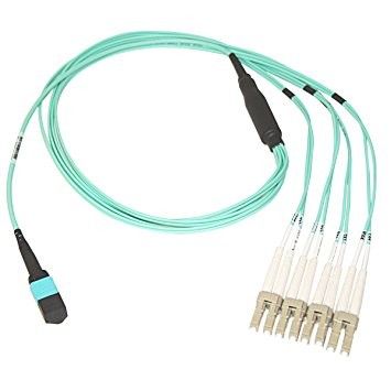 Chế độ đơn MTP MPO Patch Dây OM3 8 lõi 10g Cáp quang Cáp PVC