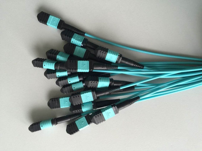 FC To MPO Patch Cord Single Mode Splitter Giảm chèn thấp Màu xanh lam