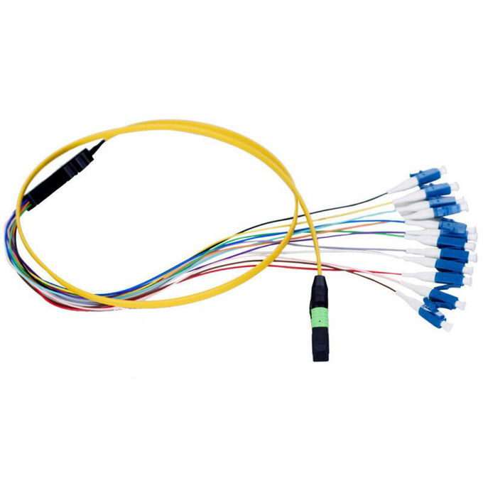 MTP / MPO - Dây cáp quang LC Chiều dài tùy chỉnh cho cài đặt tiền đề