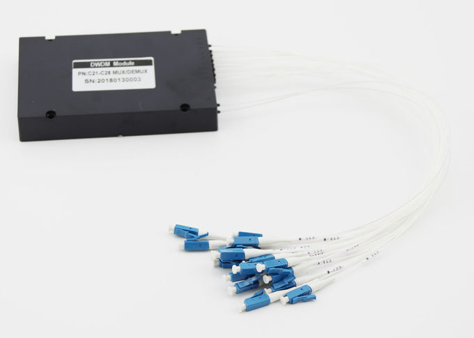 Bộ ghép kênh trung tâm DWDM chính xác cao Bước sóng trung tâm 8 kênh Mất chèn thấp