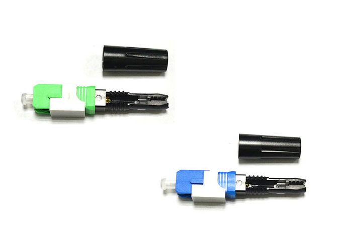 Đầu nối cáp quang vỏ sò / trục vít xanh 55mm cho cáp thả FTTH