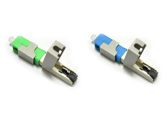 Đầu nối cáp quang vỏ sò / trục vít xanh 55mm cho cáp thả FTTH