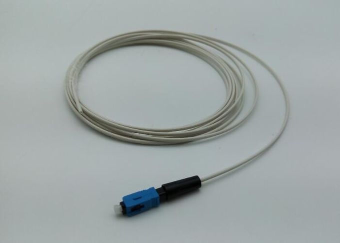50mm Đầu nối sợi quang được đánh bóng nhanh Đầu nối sợi đơn màu xanh