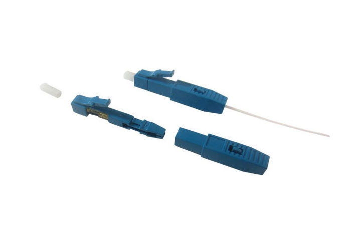 Đầu nối nhanh sợi quang LC UPC Pre-Embedded Blue cho cáp đệm chặt 0,9mm
