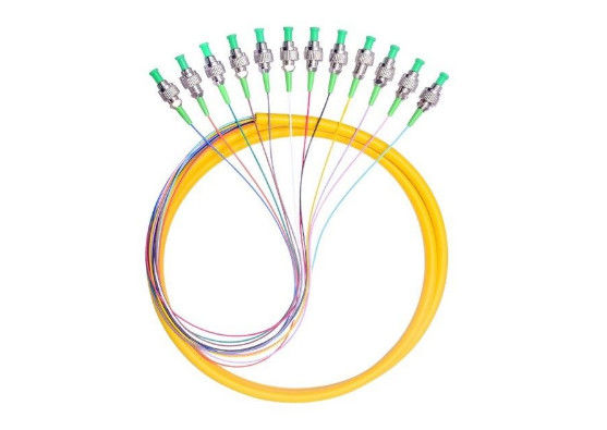 Trung Quốc Cáp quang 12 sợi đơn chế độ lõi đơn FC / APC 2.0mm 1M cho hệ thống FTTH nhà cung cấp