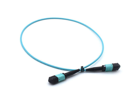 FTTH Telecom MPO Simplex Patch Cord, Blue 8 lõi / 12 lõi cáp quang APC đánh bóng nhà cung cấp
