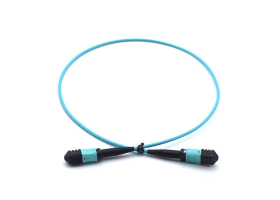 FTTH Telecom MPO Simplex Patch Cord, Blue 8 lõi / 12 lõi cáp quang APC đánh bóng nhà cung cấp