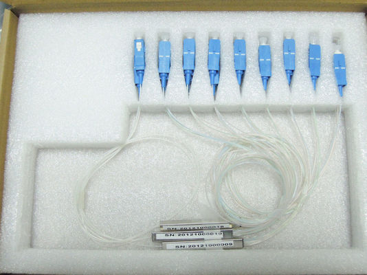 Bộ chia cáp quang 0,9mm cho mạng FTTX / PON, Bộ chia cáp PLC 1 × 8 nhà cung cấp