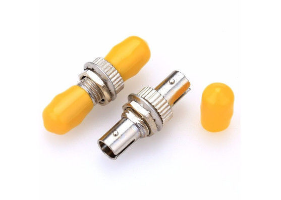 Bộ chuyển đổi sợi quang màu vàng Simplex ST sang ST Vật liệu kim loại cho mạng Ftth nhà cung cấp