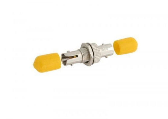 Bộ chuyển đổi sợi quang màu vàng Simplex ST sang ST Vật liệu kim loại cho mạng Ftth nhà cung cấp
