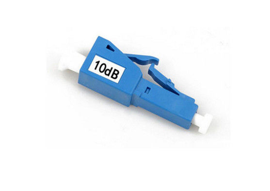 Bộ suy giảm sợi quang LC 10DB màu xanh từ nam sang nữ với vỏ bằng nhựa / kim loại nhà cung cấp