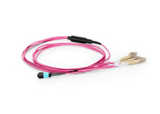 Kéo Đẩy dây vá MPO cho cáp trung kế Chế độ đơn 0,35dB Mất chèn nhà cung cấp
