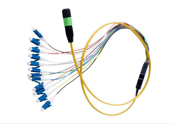 Dây rút 12 lõi LC MTP / MPO Chiều dài tùy chỉnh để cài đặt tiền đề nhà cung cấp