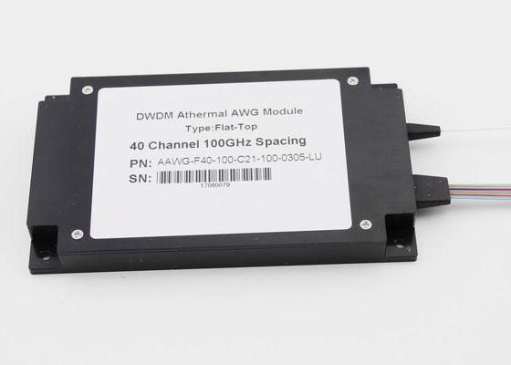 Max IL 5.0dB DWDM Mux Demux 40Ch Hộp nhựa ABSWG cho 5G Front Haul / Datacenter nhà cung cấp